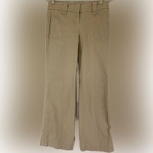 LOFT Tan Flare Wide Leg Pants. Size 2